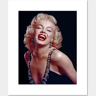 Marilyn Monroe Laughing Posters and Art